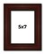 5x7 Distressed Brown Picture Frame - UV Acrylic, Foam Board Backing, Hanging Hardware